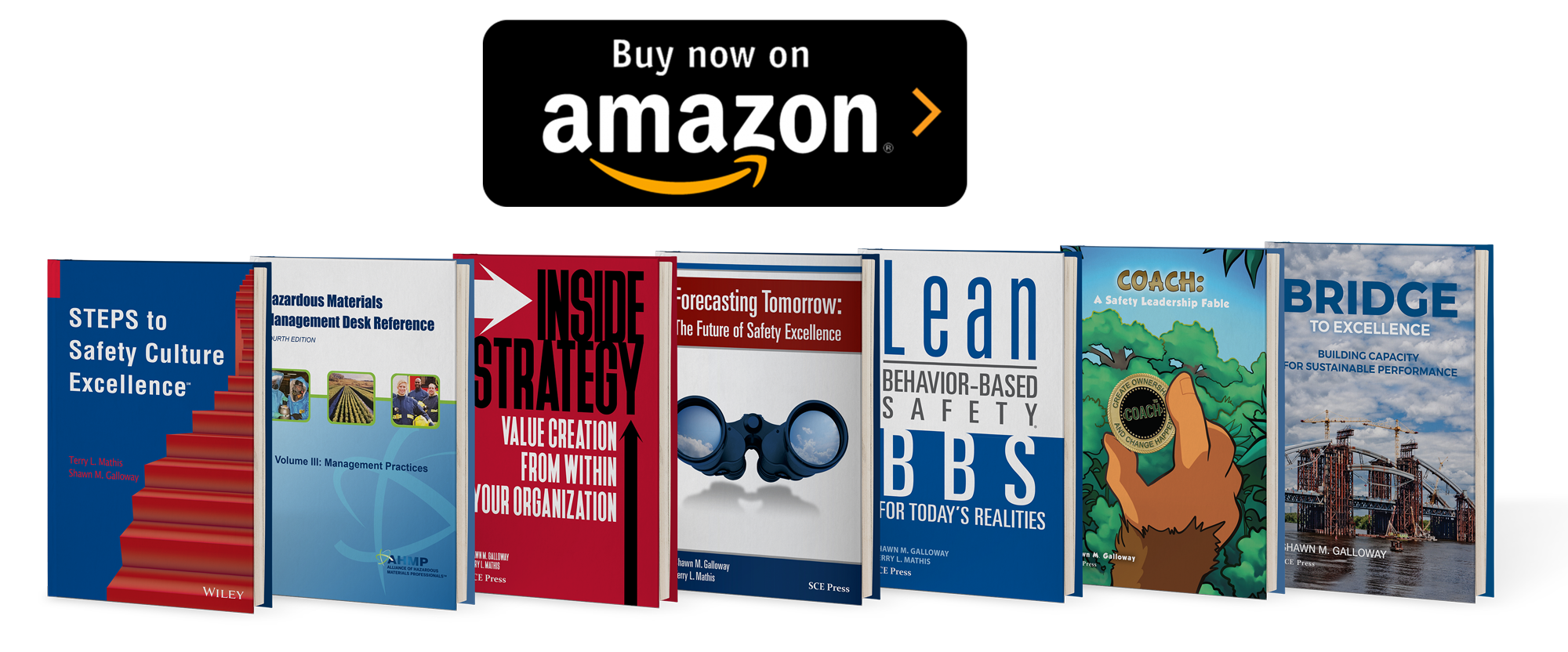 seven books and an amazon logo